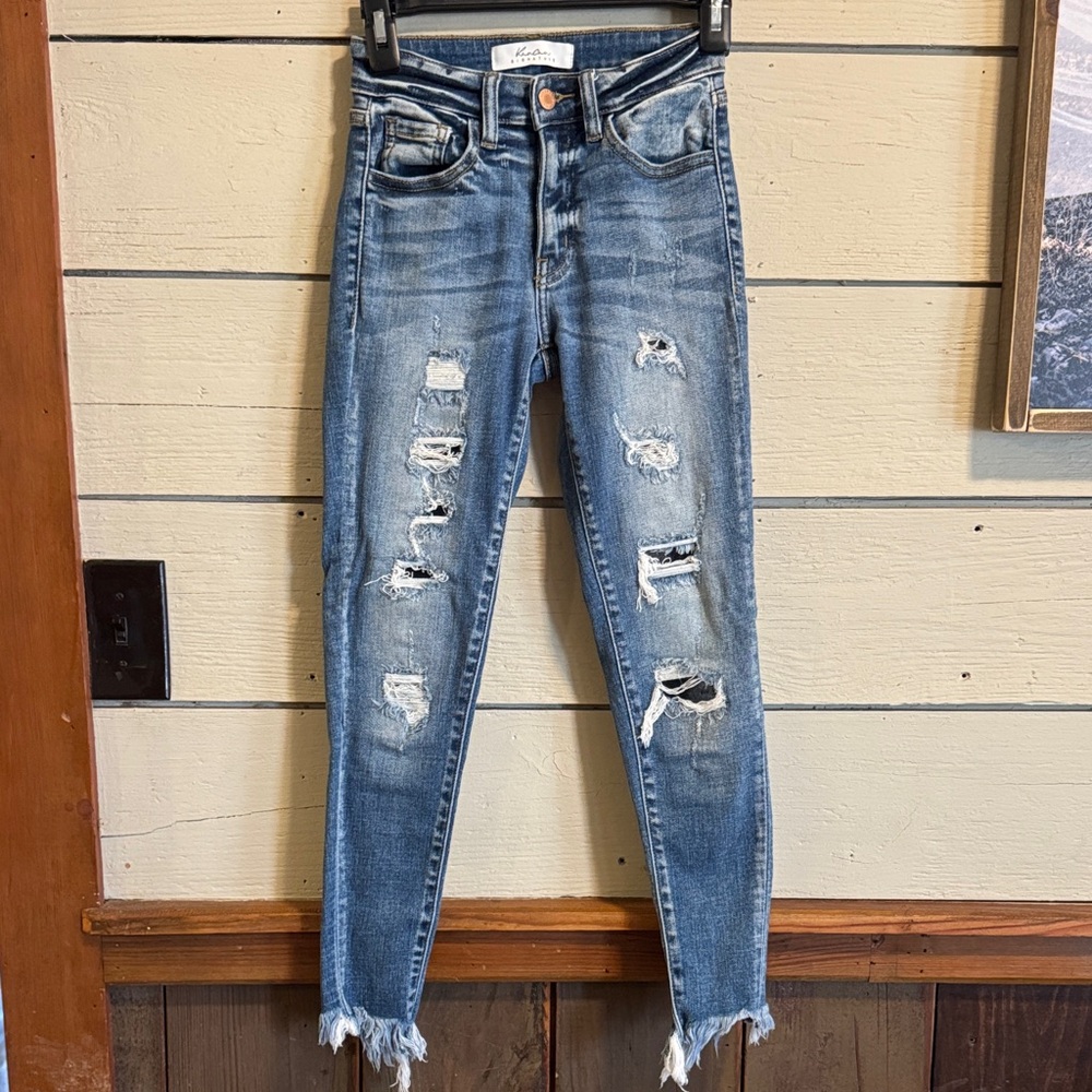KanCan Ripped Blue Skinny Jeans